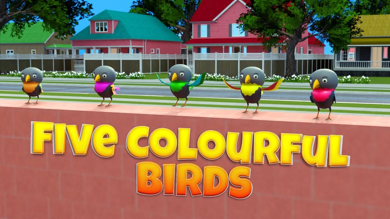 Five Colorful Birds - NURSERY SONGS